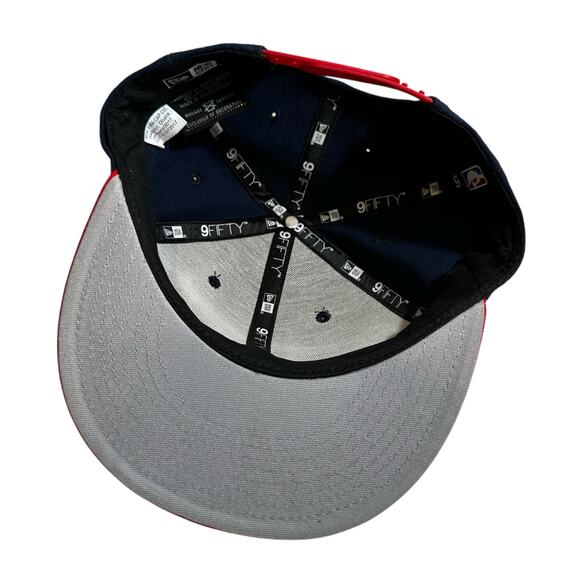 New Orleans Pelicans New Era Youth 9Fifty Snapback Two Tone Red Blue Adjustable - Picture 5 of 7